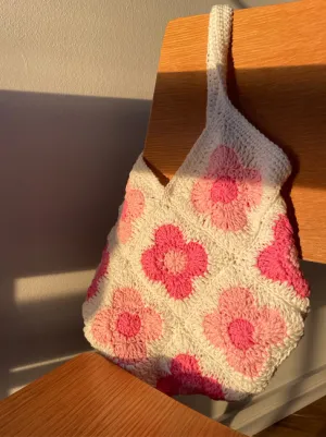 Cherry Blossom Tote Bag Crochet Pattern