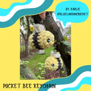 Pocket Bee Keychain