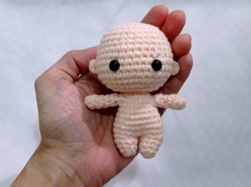 Cute Movable Body Base for Chibi: Crochet pattern