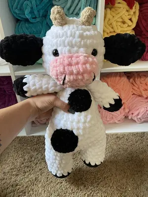 Chunky Crochet Cow