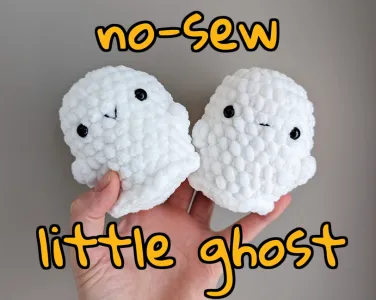 No-Sew Cute Ghost (with video tutorial)