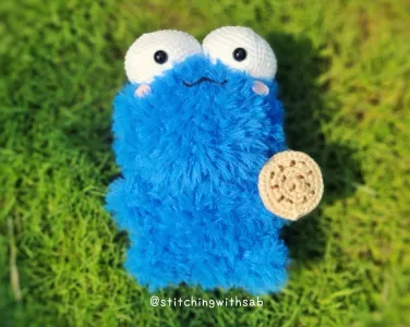 Chubby Cookie Monster Crochet Pattern