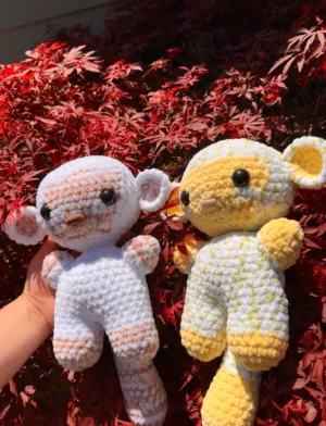 Chubby Monkey Plushie Pattern