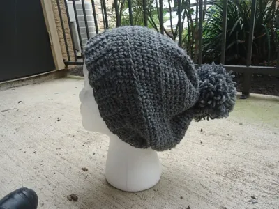 Delightful Ribbed Slouchy Hat