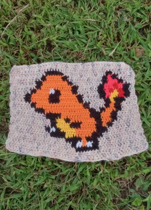 Charmander Sprite Tapestry Crochet