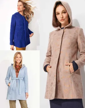 Burda | Classic, Hooded coat | Super Easy | Sizes 34, 36, 38, 40, 42, 44
