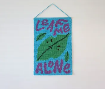 Leaf Me Alone Wall Hanging