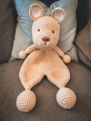 Teddy Bear Lovey Crochet Pattern - Large