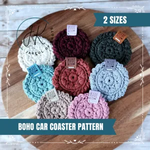 Boho Car Cup Holder Coasters