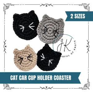Cat Car Cup Holder Coaster (2 sizes)