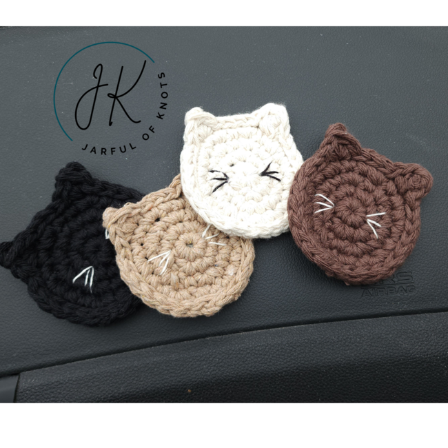 Car Cup Holder Coaster Pattern 2: Crochet pattern