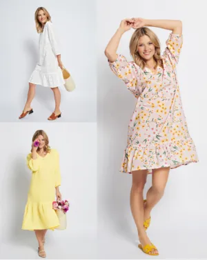 Burda | Romantic, Ruffles dress | Super Easy | Sizes 34, 36, 40, 42, 44 | With Video Tutorial