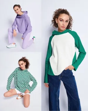 Burda | Sportswear, Raglan hoodie | Super Easy | Sizes 34, 36, 40, 42, 44