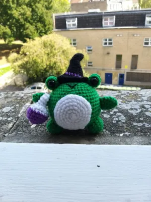 Winifred the Witch Frog Amigurumi