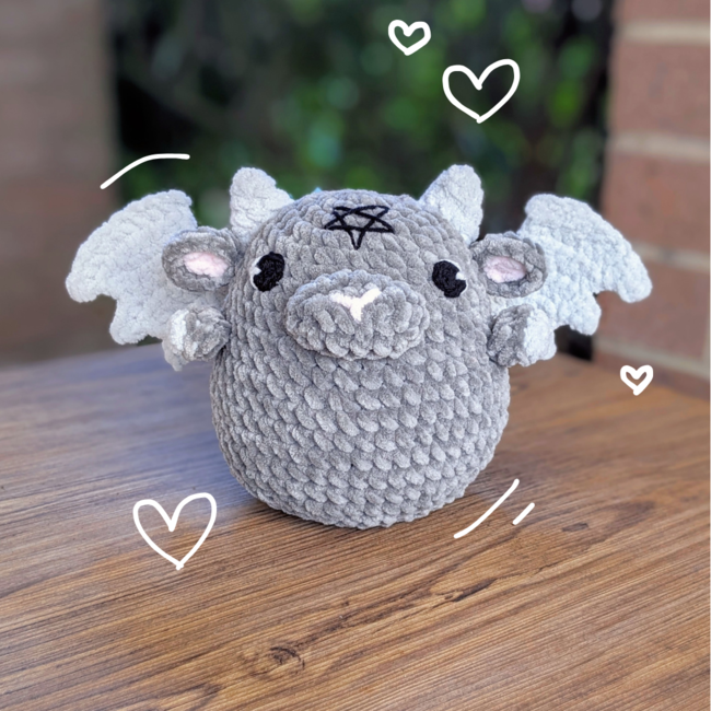 Kawaii Baphomet Amigurumi Crochet Pattern PDF English 