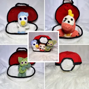 Violet/Scarlet Starters + Pokeball Storage Case