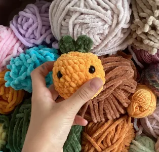 FREE Crochet Orange Stress Ball