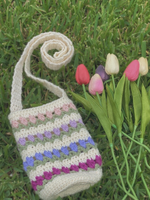 Strawberry Crochet Water Bottle Holder Thermos Carrier -  Sweden