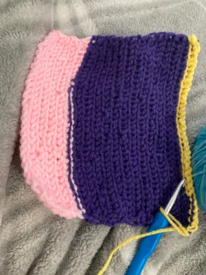 Sunburst Scrap Yarn Bag: Crochet pattern