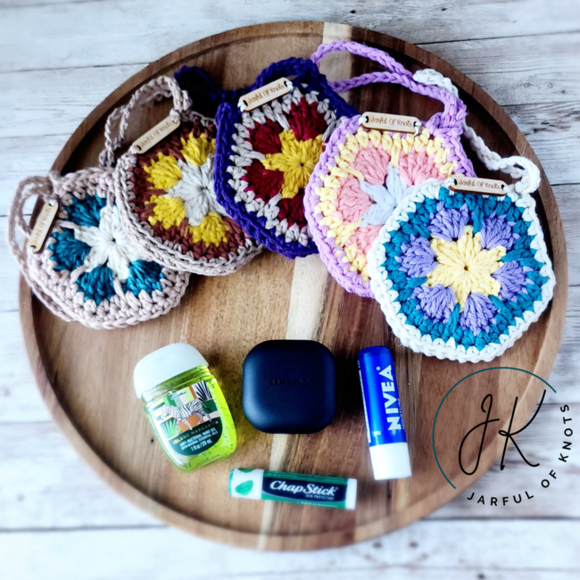 Crochet Pattern Round Bag with Bag Charm 