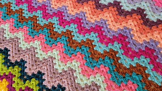 Granny Chevron Blanket