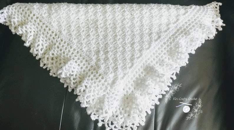 Free crochet 2025 christening blanket pattern