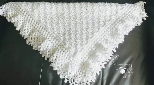 Lacy Baby Christening Blanket