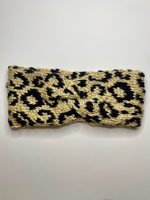 Headband Ear Warmer KNITTING PATTERN, Animal Print Headband