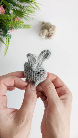 Crochet rabbit pattern, beginner crochet amigurumi bunny