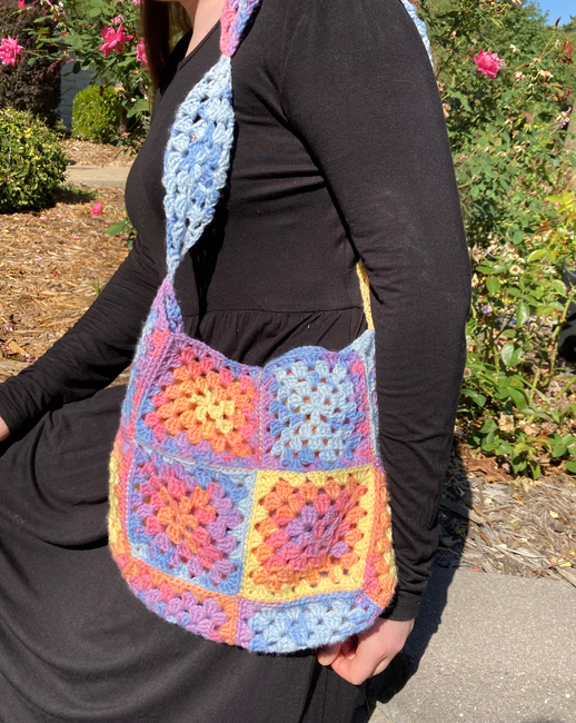 VERY EASY crochet granny square purse / bag tutorial - YouTube