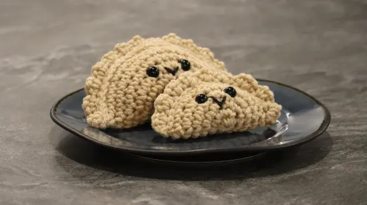 Pierogi Amigurumi Food