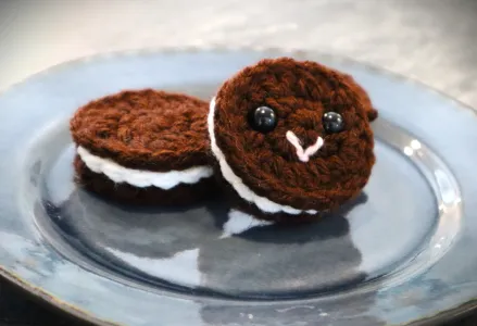 Filled Cookie Amigurumi Food