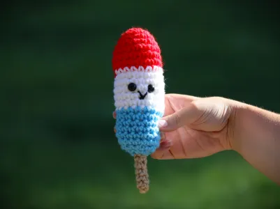 Firecracker Rocketpop Popsicle Amigurumi Food