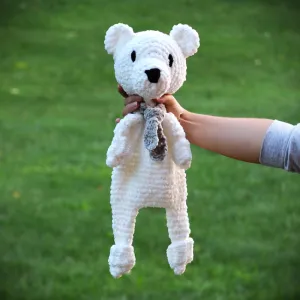 Polar Bear Lovey Snuggler Amigurumi