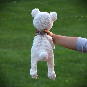 Polar Bear Lovey Snuggler Amigurumi