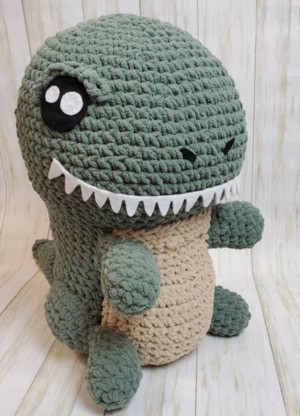 Chonky Dinosaur Crochet Plushie – Hey Meeko