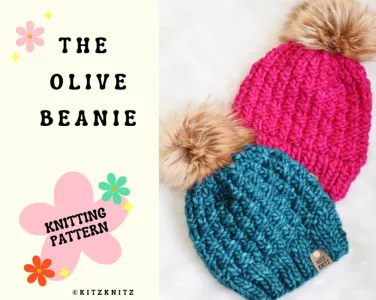 The Chrysalis Ear Warmer: A Free Knitting Pattern - Kitz Knitz