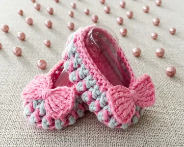 Cotton Candy Swirl Baby Booties