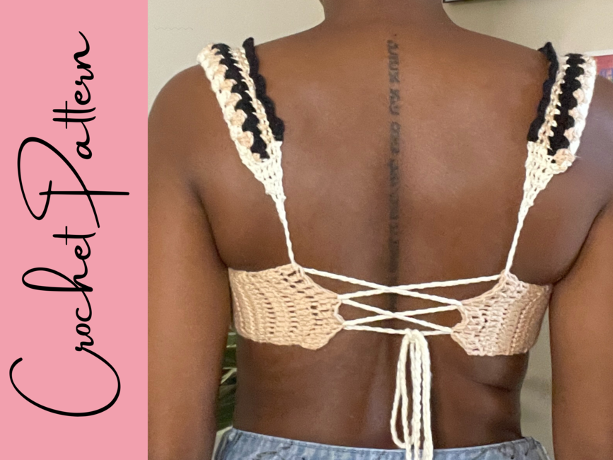 Buy Crochet Bralette PATTERN , Crochet Top Pattern Bralette Top Pattern Crochet  Crop Top Crochet Lace Top Crochet Bikini Top Crochet Bra Online in India 