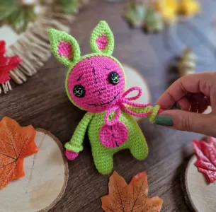 Crochet voodoo bunny doll amigurumi pattern