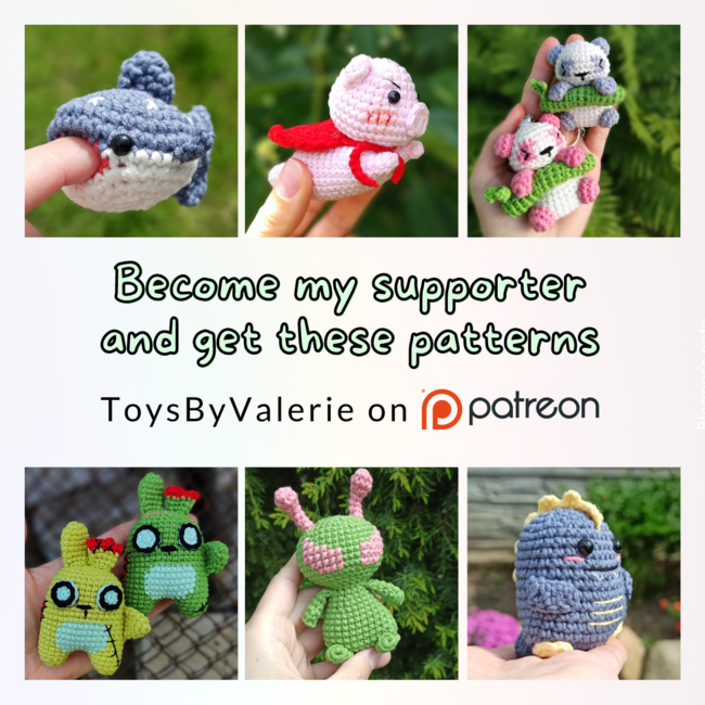 FREE Plush Frog with Heart Free: Crochet pattern
