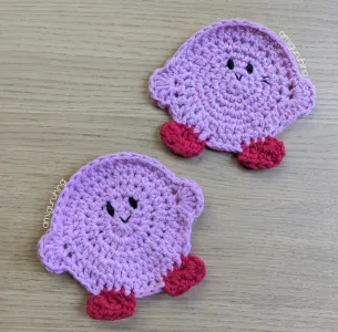 No-sew Kirby Coaster