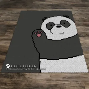 Hello Panda, Corner to Corner Graphan Blanket