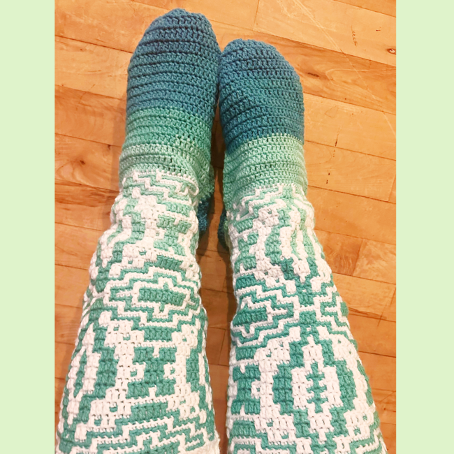 Mushroom Slouchy Cozy Socks