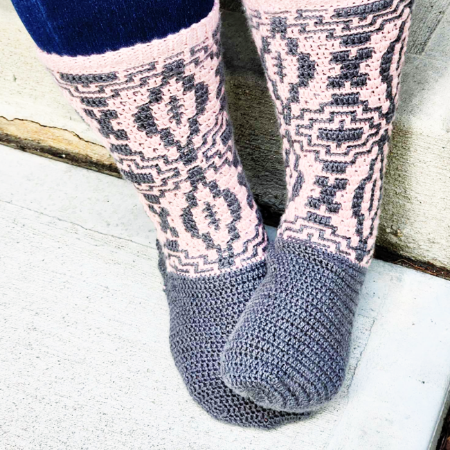 Mushroom Slouchy Cozy Socks