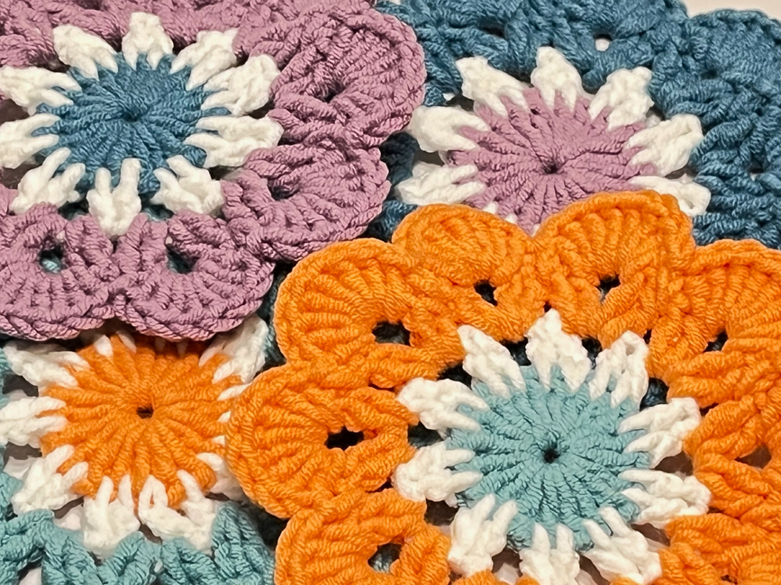 How to Crochet a Granny Square Coaster