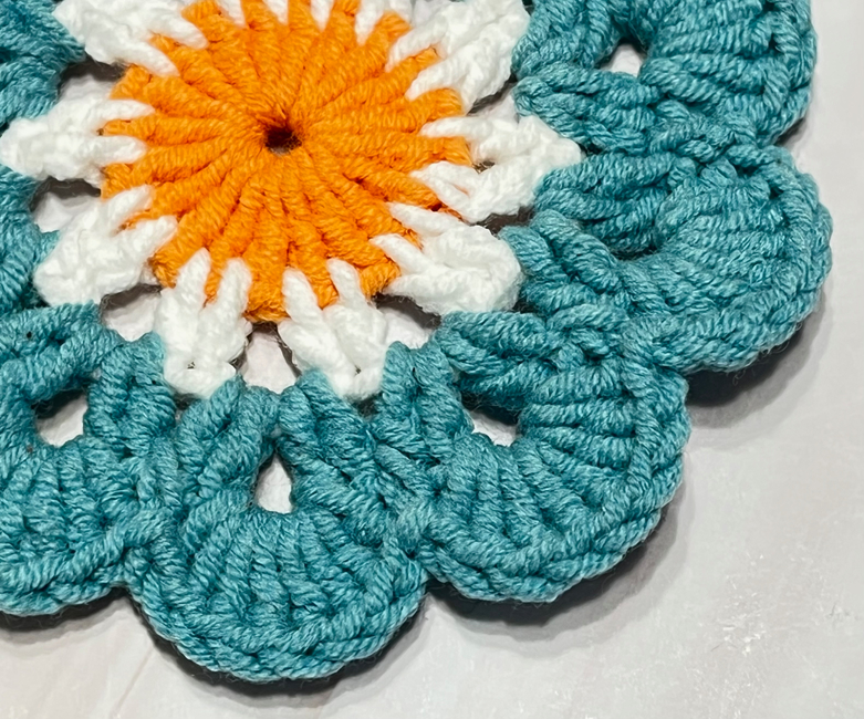 How to Crochet a Granny Square Coaster