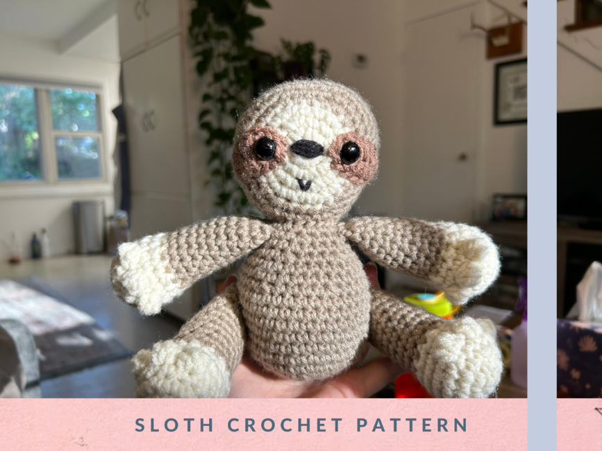 Kit Crochet With Me Amigurumi Sloth Mum and Baby by Casasol – Weft