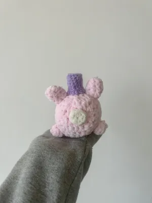 Crochet Pig with Hat