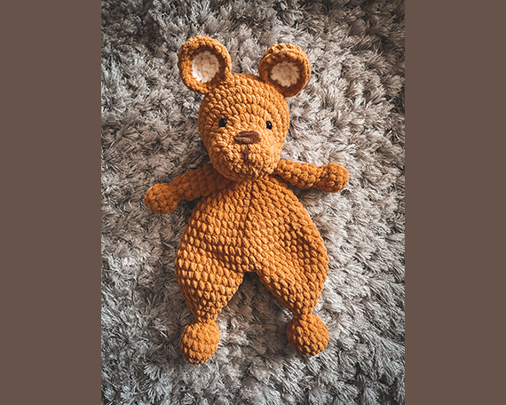 Lovey Bear Toy Crochet Pattern - Electronic Download